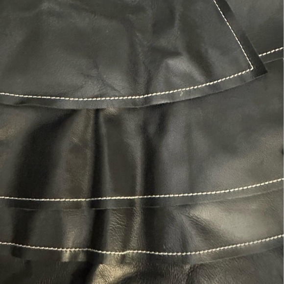 AJE Banskia Ruffled Leather Mini Skirt - Picture 4 of 6